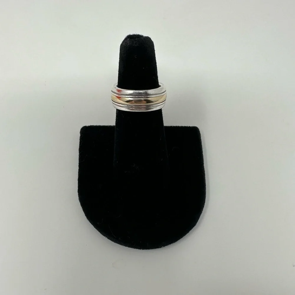 James Avery Retired Gold and Silver Wedding Band Size 5 - Picture 2 of 8